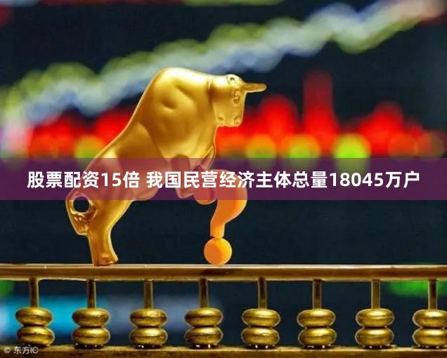股票配资15倍 我国民营经济主体总量18045万户
