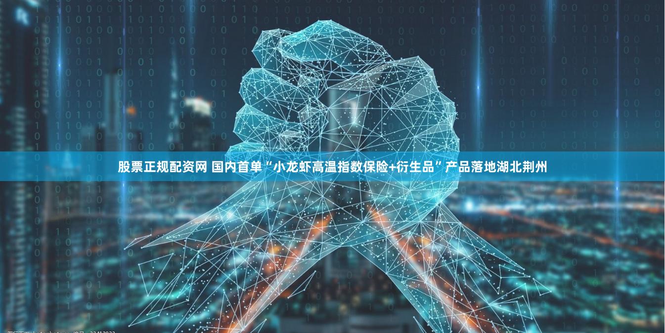 股票正规配资网 国内首单“小龙虾高温指数保险+衍生品”产品落地湖北荆州