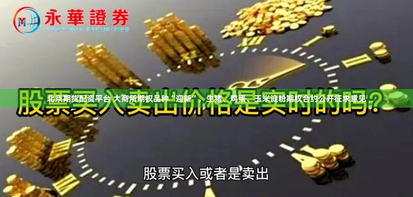 北京期货配资平台 大商所期权品种“迎新”，生猪、鸡蛋、玉米淀粉期权合约公开征求意见